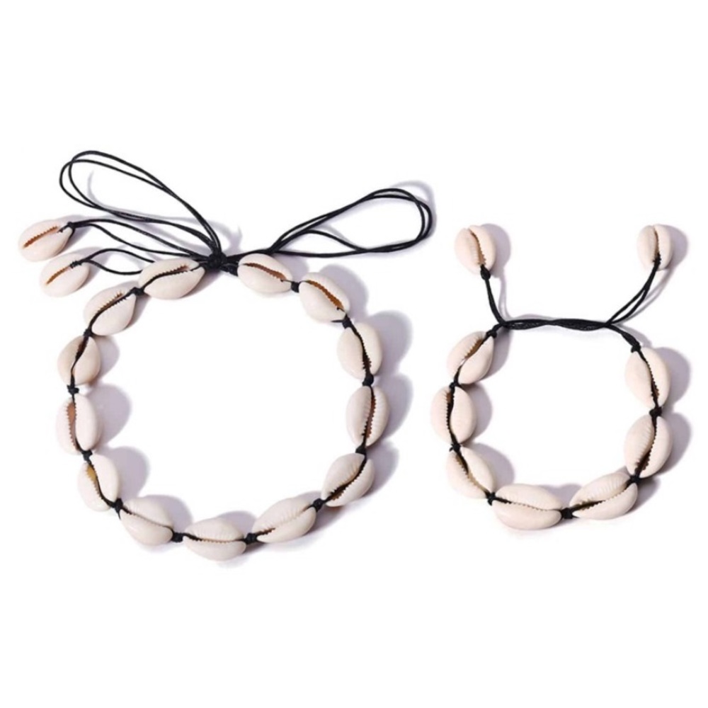 New Shell Bracelet and Necklace Set